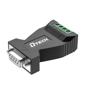 DTECH Pasivo RS232 a RS485 Convertidor industrial Interfaz RS232 Conectar DB9 Agujero Tipo Conector Velocidad de baudios 300-38400bps Interruptor - Product Image 6
