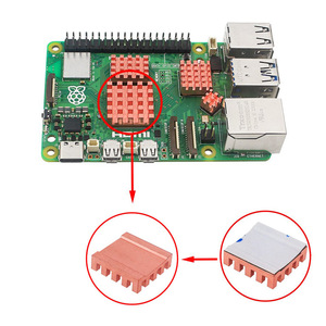 Raspberry Pi 5 in puro rame alluminio dissipatore di calore dissipatore di calore in alluminio CPU Cooler Kit di raffreddamento per Raspberry Pi 5 - Product Image 5