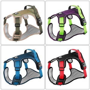 Kuantitas tinggi reflektif taktis harnes anjing disesuaikan ringan taktis harnes anjing untuk anjing sedang dan besar - Product Image 2