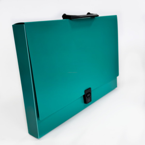 Carpeta de archivos expansible de PVC de tamaño carta A4 con asa, accesorios para carpetas de documentos y presentaciones portátiles - Product Image 6