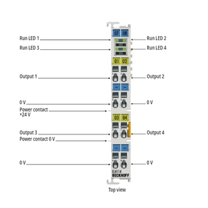 Beckhoff Nuevo controlador lógico programable PLC original Módulo extendido EL4114 con entrada y salida mejoradas (IO)