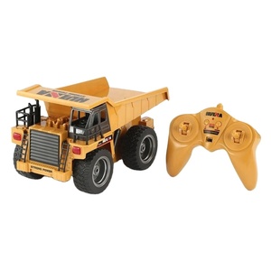 1/18 ölçekli 6CH 4WD Rc DAMPERLİ KAMYON oyuncaklar Diecast Metal Rc damperli iş makinesi modeli - Product Image 1