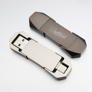 รุ่นใหม่ความเร็วสูงเขียน400 M/sอ่าน500M/sSolid USBแฟลชไดรฟ์3.0ประเภทC 2ใน1 USB C Stick 128GB 1TBโลหะPendrive - Product Image 2