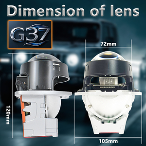 DGLS yüksek kalite Universal TIR 3 inç Bi LED projektör Lens far yüksek ve düşük işın Bi evrensel araba için Led Lens - Product Image 3