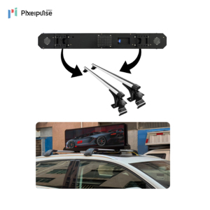 Pixelpulse 24V Car LED Sign Board Double Face programmabile Video Screen Advertising Topper 4G Scrolling LED Car Sign Board - Product Image 3