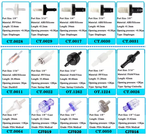 One Way <span class=keywords><strong>Check</strong></span> Non Return 1/4 Inch 6.4Mm Kleine Plastic Diafragma Gas Terugslagklep Pvdf Anti-Ozon Klep Kunststof Membraanklep - Product Image 4
