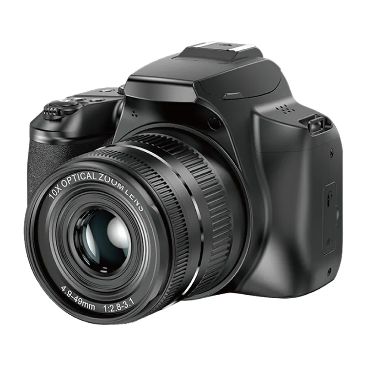 كاميرا dslr رقمية أصلية 4K 1080P مع عدسة تقريب بصرية 10X كاميرا تصوير ISO200