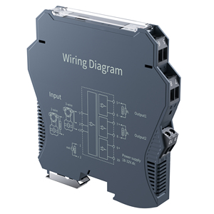 Voltage Current Signal Isolator Converter <strong>0</strong>-20mA <strong>0</strong>-10mA <strong>Input</strong> 4-20mA <strong>0</strong>-10V <strong>Output</strong> <strong>1</strong> In 2 Out 35mm DIN Rail Signal Transmitter - Product Image 3