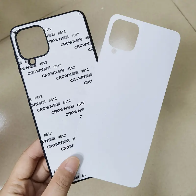Aluminium Metall Glasplatte TPU Gummi Sublimation Plain Handy hülle Taschen Haut für Samsung Galaxy A Serie