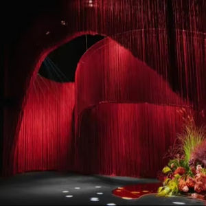 Sang Trọng Tùy Chỉnh Xách Tay Có Thể Gập Lại Tua Rìa Rèm Cửa Nội Thất Thiết Lập Đảng Nhiếp Ảnh Vòm Đám Cưới Backdrop Cho Đám Cưới Các Sự Kiện - Product Image 1