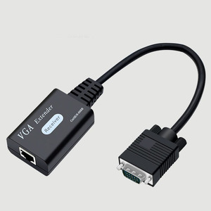 Extensor de señal VGA de 60M RJ45, Cable Ethernet, emisor, receptor, red - Product Image 6