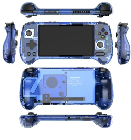 جديد آنبيرنيك اندرويد وحدة تحكم في الالعاب RG556 تحكم في الالعاب القديمة شاشة العاب اوليد 5.5 "تشغيل PS2 PSP 3DS
