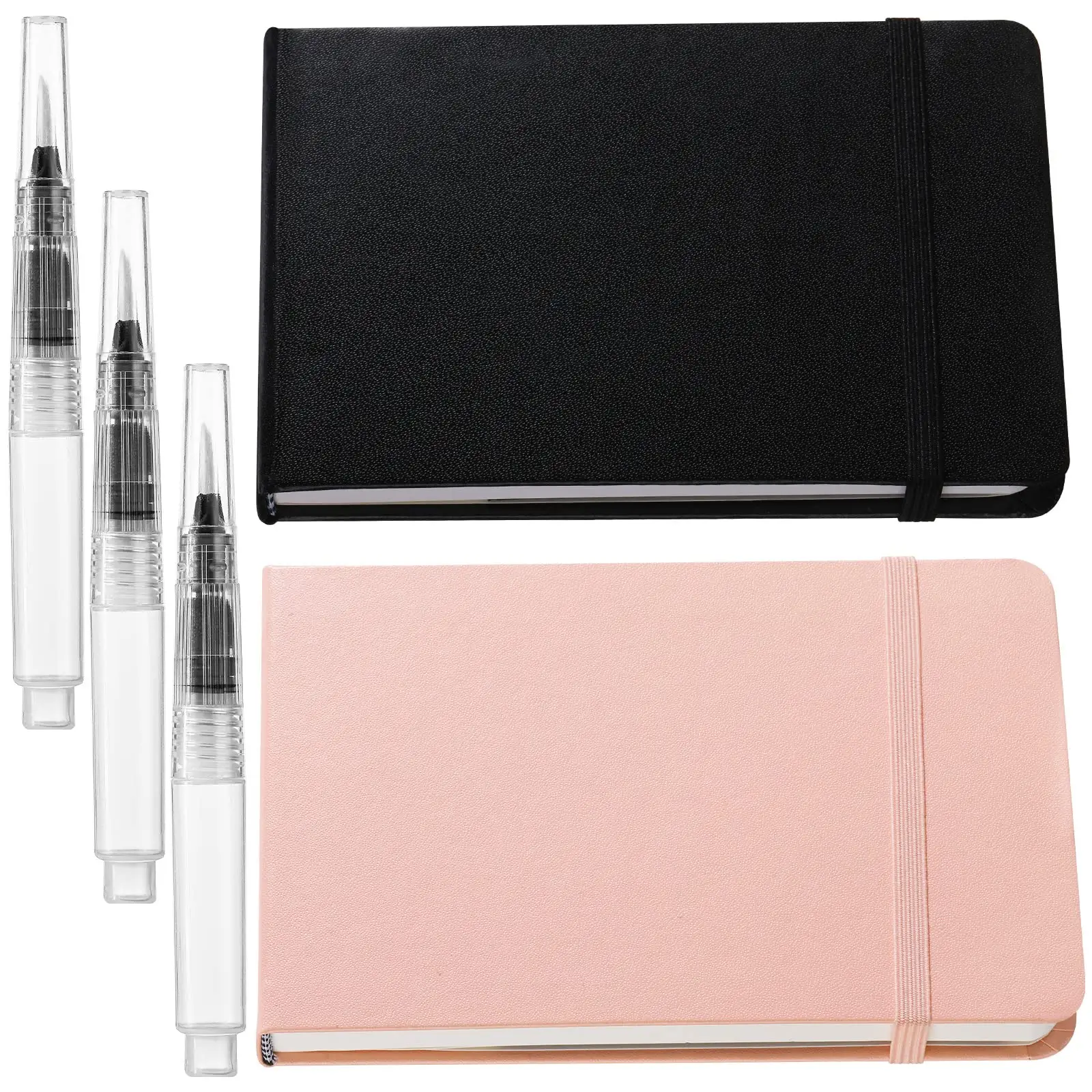 Cuaderno de bocetos de acuarela personalizado con bolígrafo, cuaderno de papel de algodón, libro de bocetos para dibujar