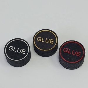 Customized logo Billiard Cue Tips Wholesale 14mm Black Pigskin Pool Tips <strong>S</strong>/<strong>M</strong>/Q Hardness Billiard Accessories