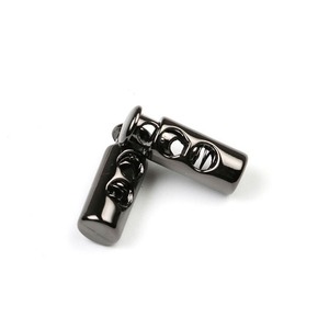 Round Double Holes Metal Spring <strong>Cord</strong> <strong>End</strong> Stopper <strong>Elastic</strong> Rope Adjustment Buckle for Backpack Hoodie Draw String <strong>Cord</strong> Lock - Product Image 3