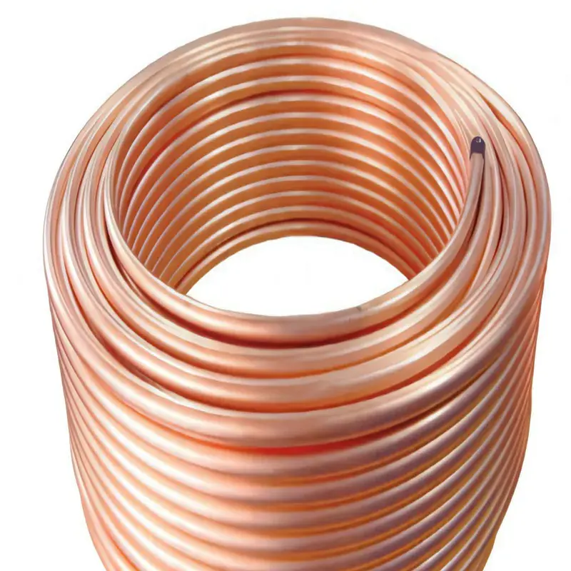 Refrigerazione tubo di rame bobina tubo di rame 3/8 1/4 aria condizionata e frigorifero tubo di rame