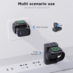Top Sales 1 USB 2 Type C Universal Charger Portable Wireless Charger for <strong>Apple</strong> Watch for iphone 13 14 15 Pro Max and Watch