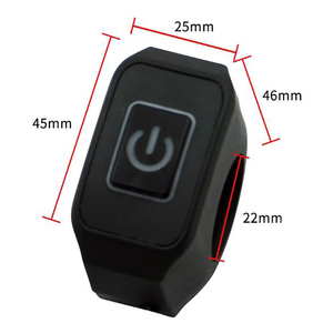 22mm 7/<strong>8</strong>&quot; Motorcycle Handlebar Switch Button for Electric Star Kill Waterproof Control Switch Button <strong>with</strong> <strong>LED</strong> Light - Product Image 2