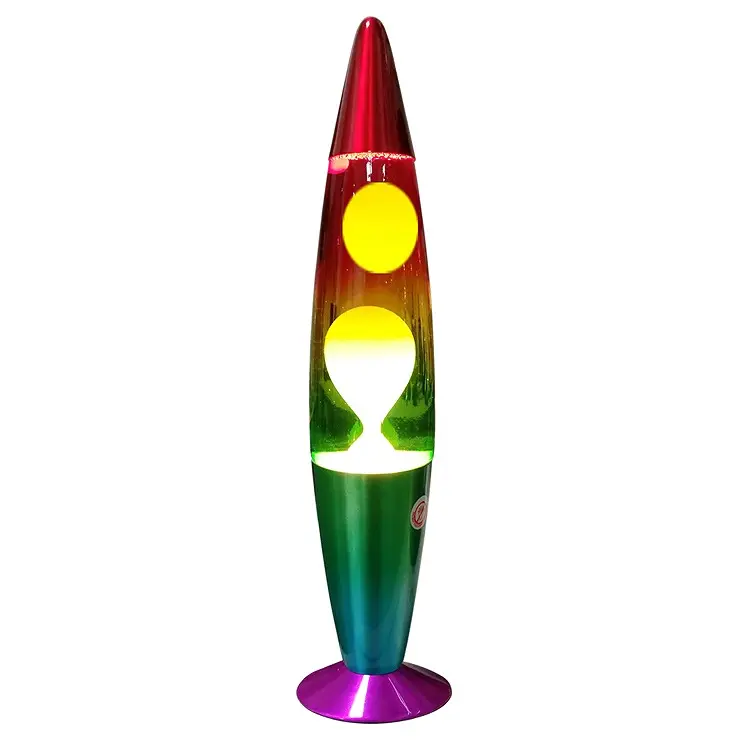 13 "rainbow motion lamp 13 pollici lava lamp lampada di movimento colorata con sensore di movimento cera luce per festival
