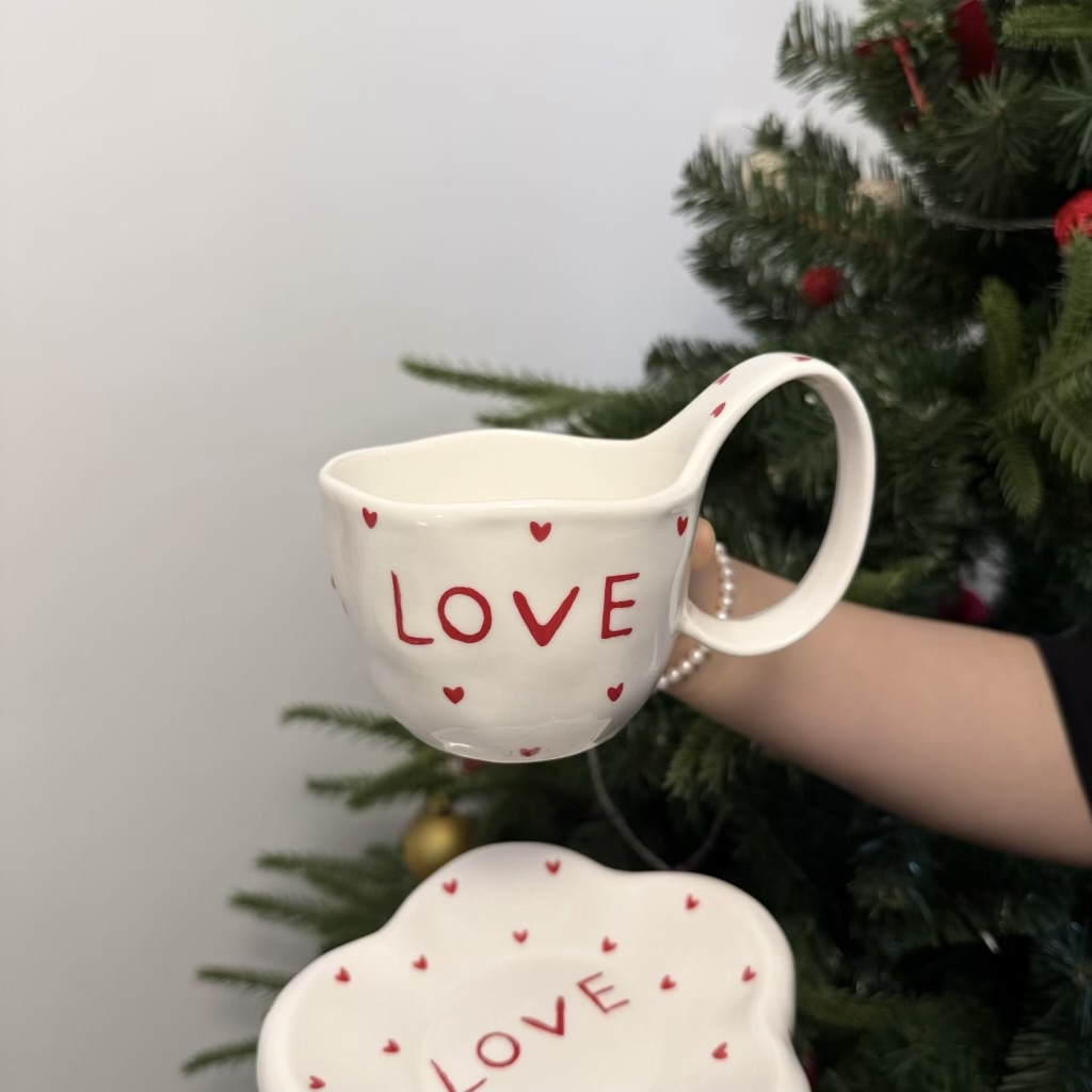Blanc-Cœur AMOUR 300ml tasse individuelle