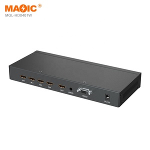 4K 30Hz 4x1 Conmutador HDMI 18Gbps 4 puertos HDMI Video interruptor continuo 4 en 1 salida para pantalla de TV