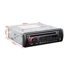 VTK Single Din Car Audio System 12-24V DC FM Radio MP3 Entertainment Monitor Bus DVD Player Microphone USB SD Dashboard - Product Image 3