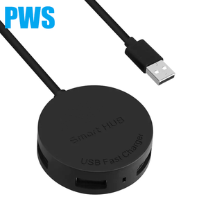 适用于电脑一合一OTG便携式通用串行总线快速充电器USB2.0集线器分离器高速4个通用串行总线端口适配器，带发光二极管指示器 - Product Image 5