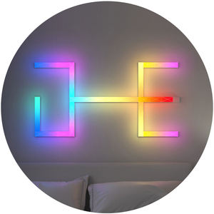 Banqcn Smart APP Control Diy Design Verschiedene Funktionen Rgbic Diy Smart Traum farbe LED-Licht leiste Glide Wand leuchte - Product Image 2