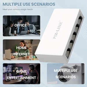 PIX-LINK 5 porte Mini Plug-and-Play 100M Ethernet interruttore di rete Wireless AP Camera per Computer Router POE Stock interruttore Desktop - Product Image 2