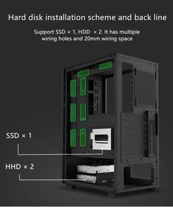 OEMデザインコンピューターケースPcゲーミングUSB3.0 ATX/ITXケースデスクトップ用スチールコンピューターケース & タワー - Product Image 6