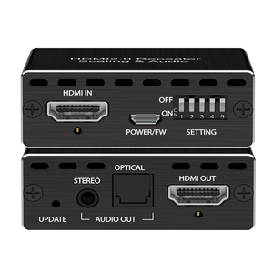 1x1 4K hdmi2.0 Repetidor Extractor de audio 8 bit HDR Scaler salida SPDIF Salida de audio optocal - Product Image 3