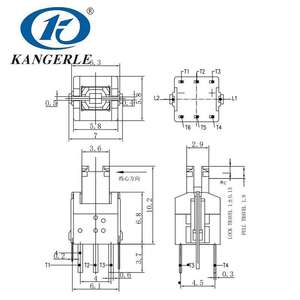 Chinakel 6 x6x11d-b Pcb Tact interruttore pulsante tattile pulsante interruttore a Led luce tattile interruttore a pulsante - Product Image 4