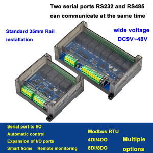 Modbus RTU <strong>RS485</strong>/232 Communication Relay <strong>Module</strong> Industrial Data IO Expansion 4 Channel Relay <strong>Input</strong> Output I/O Board - Product Image 2