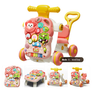 <strong>Multi</strong> <strong>Functional</strong> Cheap Plastic Learning Walker Two-in-one Activity Push Car Baby Walker Toy Learning <strong>Table</strong> for Kids - Product Image 5