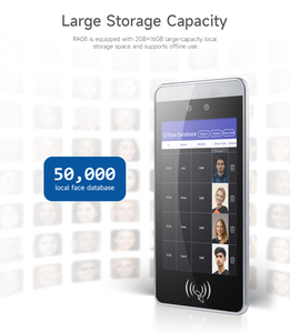 HFSecurity RA08 <strong>Advanced</strong> Hot-selling and Efficient Printing NFC Anti-blocking Face and Palm Vein Recognition <strong>Device</strong>