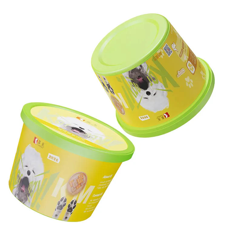 Contenitore per alimenti per animali domestici contenitore di plastica cibo per cani gatto trattare contenitore per animali