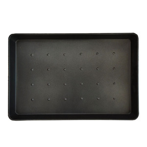 Küçük yükseltilmiş noktalar ile 0.7mm alüminize çelik yapışmaz dikdörtgen delikli levha Pan - Product Image 6