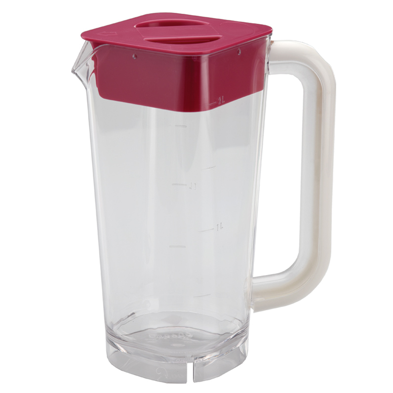 Barware 1140ml Unbreakable Ice Lip Jug with Spout Plastic Beer Pitcher 43oz Polycarbonate Beer Jug