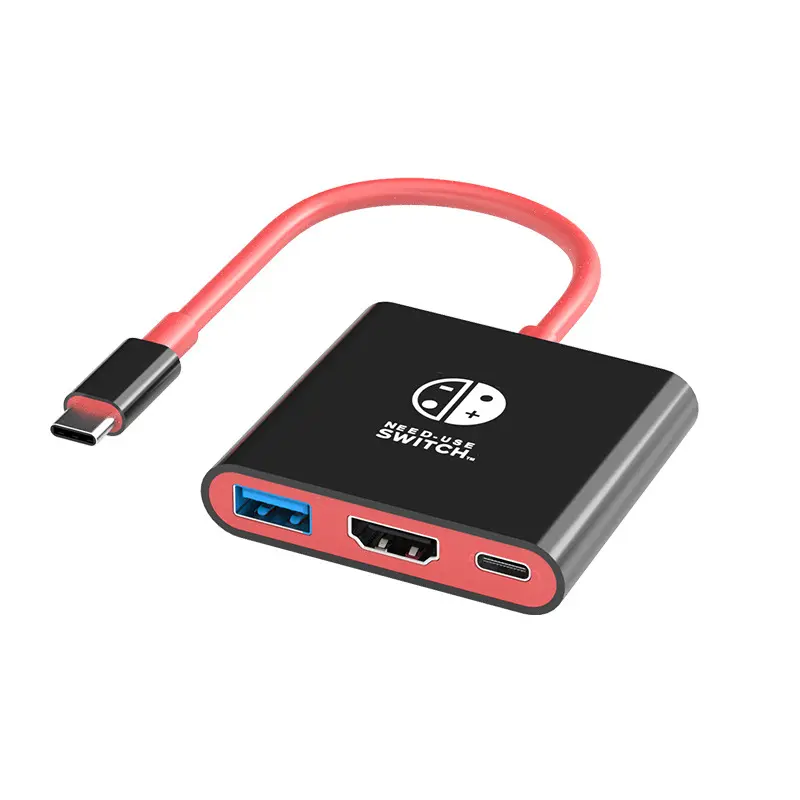 Chuyển đổi Dock Hub 4K HD USB 3.0 Adapter USB C Splitter TV di động Docking Station cho Nintendo Máy Tính Xách Tay PC iPad macbook Air Pro