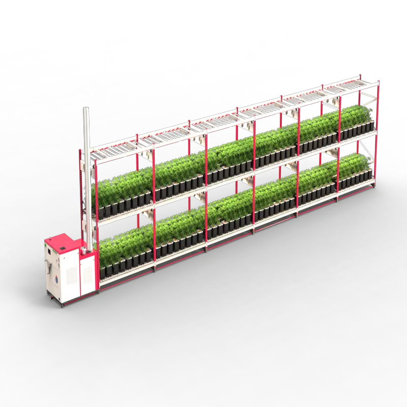 Sistema de estante de cultivo Vertical aeropónico móvil, sistema médico para cultivo de plantas con iluminación LED