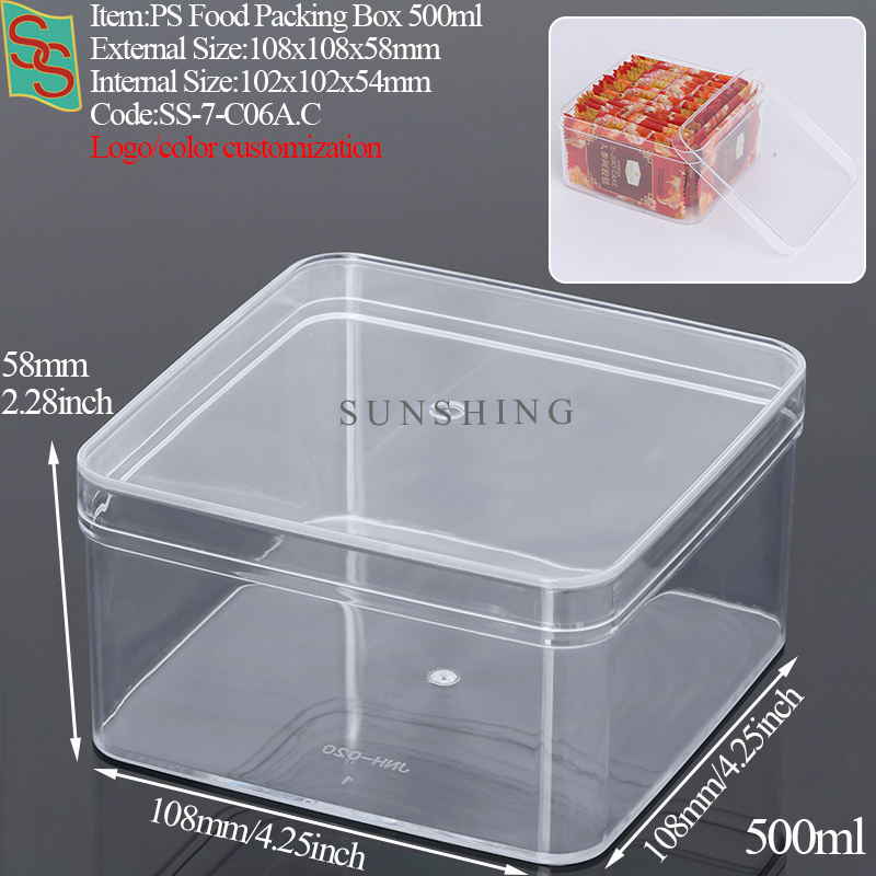 500ml PS Food Packing Box C06A