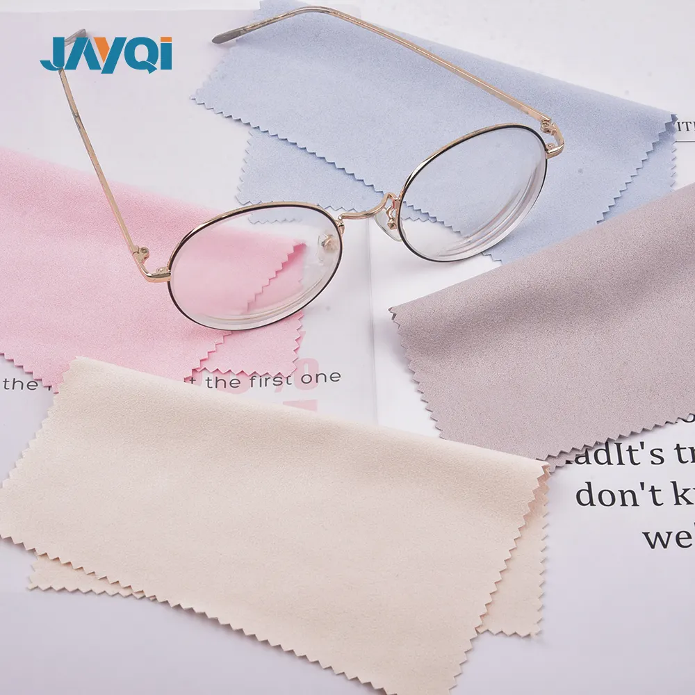 JAYQI-tela de microfibra con estampado personalizado, de vidrio pulido paño de limpieza, productos para el cuidado de las gafas