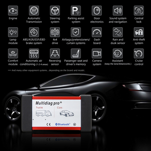 Herramienta de escaneo Universal Multidiag Pro para coches y camiones, lector de código inalámbrico OBD2, tablero único, 12V, 24V - Product Image 3