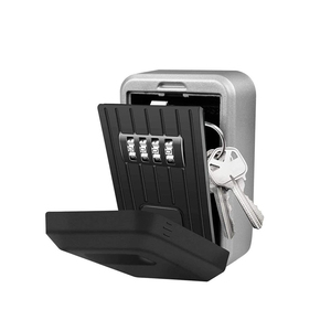 Waterproof Wall-Mounted <strong>Lock</strong> <strong>Box</strong> with Combination <strong>Lock</strong> Sturdy Cover for Inside &amp; Usage Home Realtors Garage Apartment Storage - Product Image 1