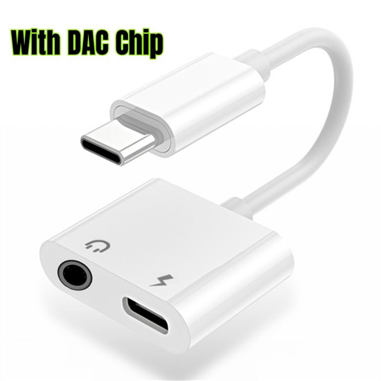 Type-C à chargement +3,5MM -Blanc