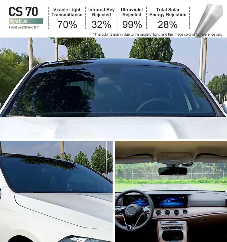 CS70, bleu clair, VLT : 70 %, IRR : 32 %, UVR : 99 %
