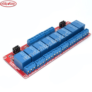 Relé #7116 de 8 canales 5V/9V/12V/24V con optoacoplador IC de nivel alto/bajo para Arduino para proyectos Arduino