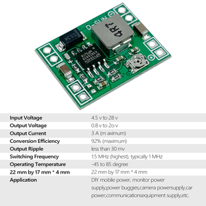 Ultra-Small DC-DC Step-Down-Netzteil modul MP1584EN 3A Einstellbarer Buck-Konverter Ersetzen Sie LM2596 für Arduino - Product Image 6