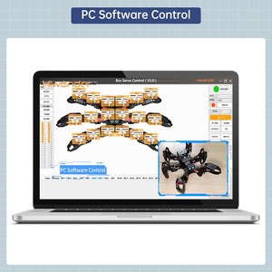 Hiwonder Spiderbot hexapod robot, ikincil geliştirme kiti, Arduino programlama ile uyumlu, örümcek biyonik robot