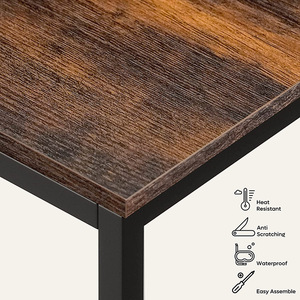 Mesa de oficina de computadora de escritorio de madera maciza de alta calidad para estudiantes con librería - Product Image 4
